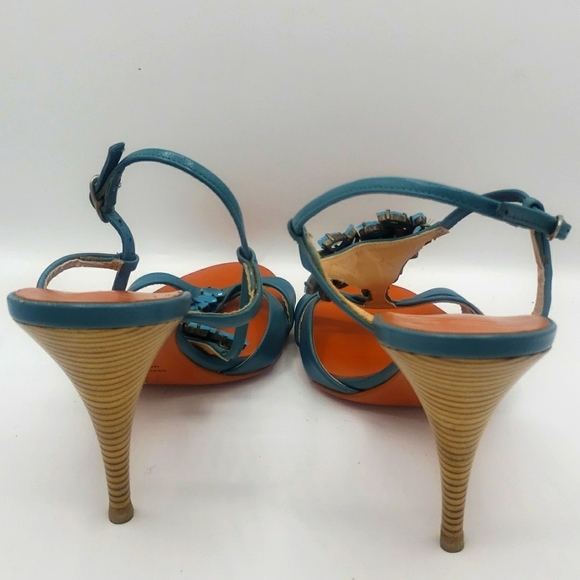 Giuseppe Zanotti size 40 NEW COLOR AQUA BLUE 100% AUTHENTIC NO BOX - Picture 8 of 12